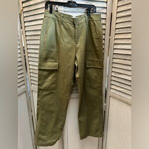 PRIMARK DENIM CO. Olive Green Cargo Pants Women’s Size 8 waist 34”